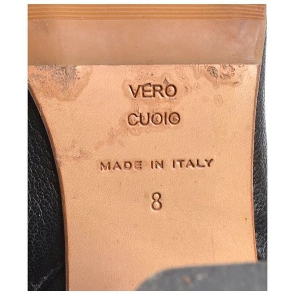 Everlane Black Pebbled Leather Heeled Zip Ankle Boots 8 - Picture 6 of 7